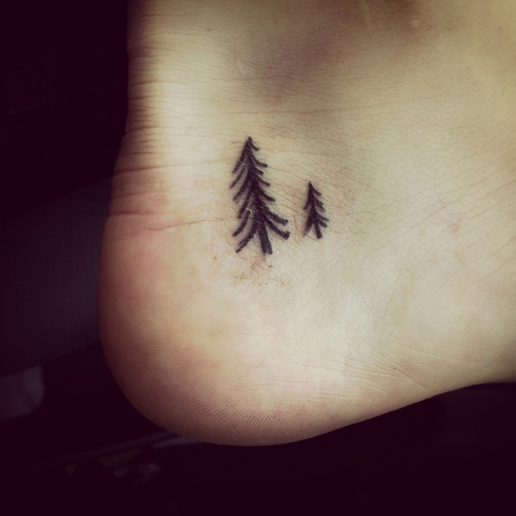 Small tree tattoo