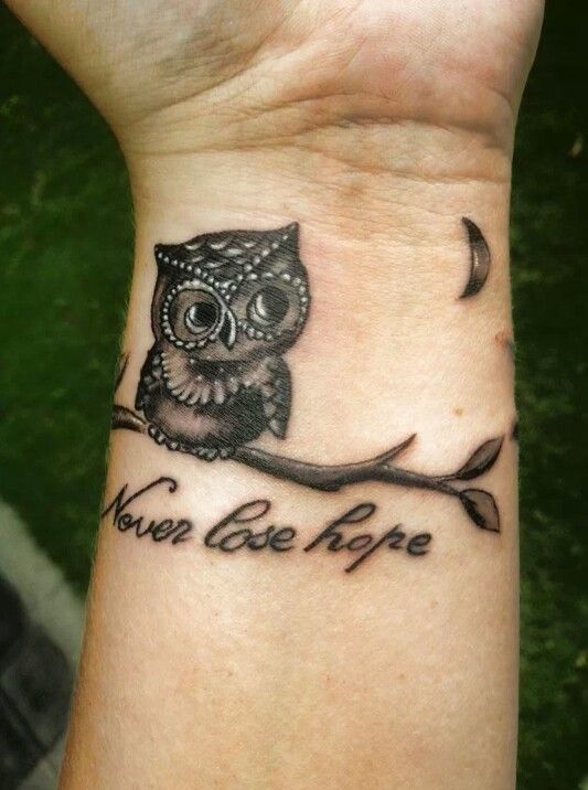 Owl hope tattoo