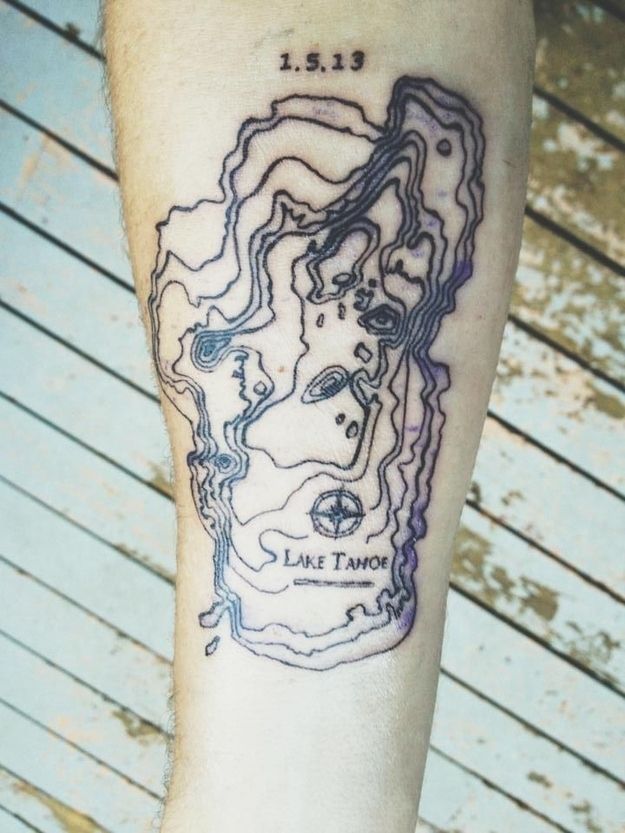 Favorite local map tattoo