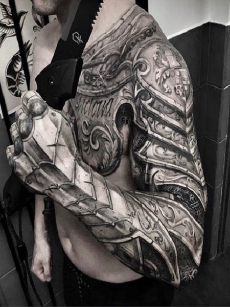 Armor Sleeve Tattoo