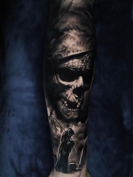 Grim Reaper Angel Of Death Tattoos