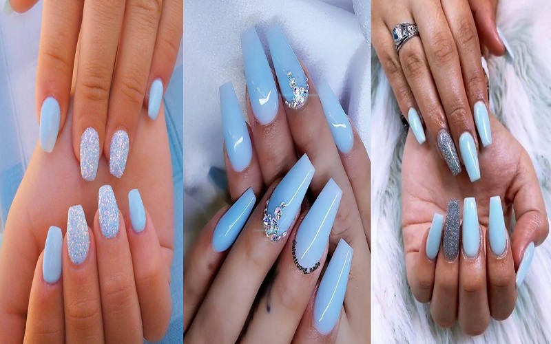 Light Blue Nails