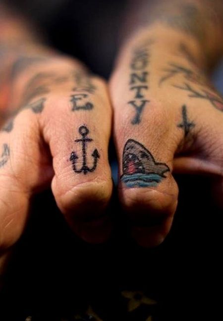 Shark Finger Tattoos