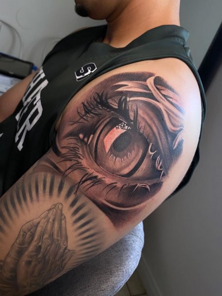 Eye Half Sleeve Tattoo