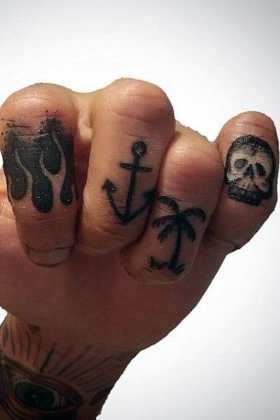 Finger tattoo ideas for men 1