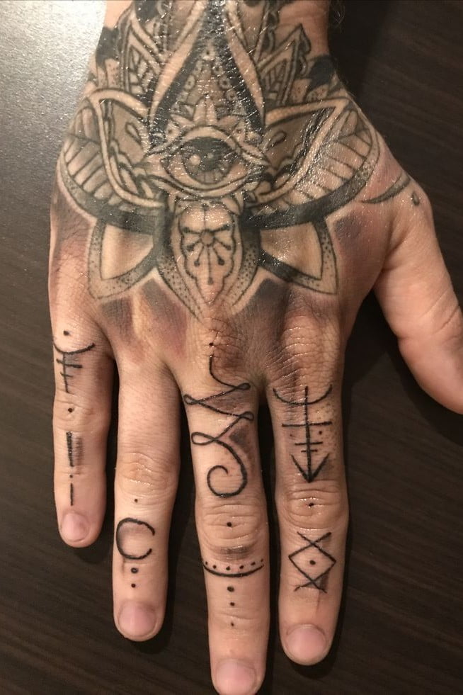 Finger tattoo ideas for men8