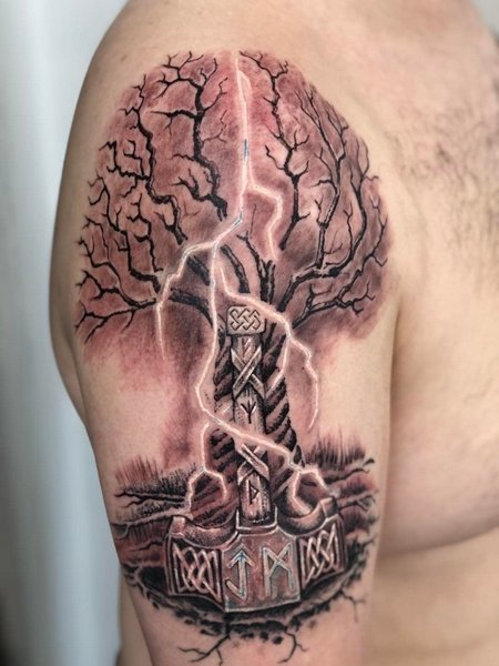 Tree of Life Half Sleeve Tattoo
