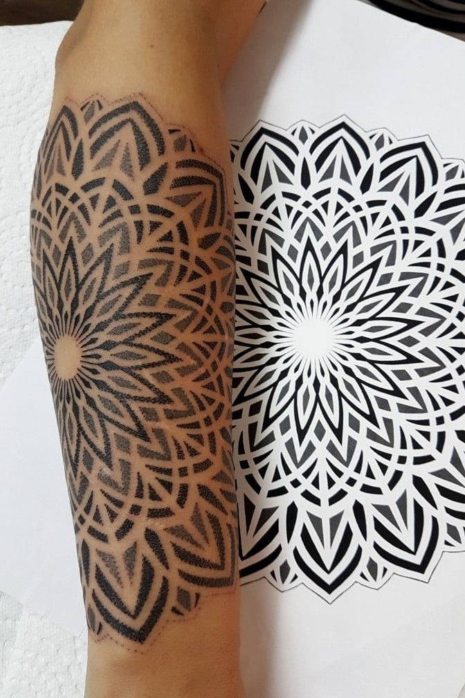 Geometric Mandala Tattoo