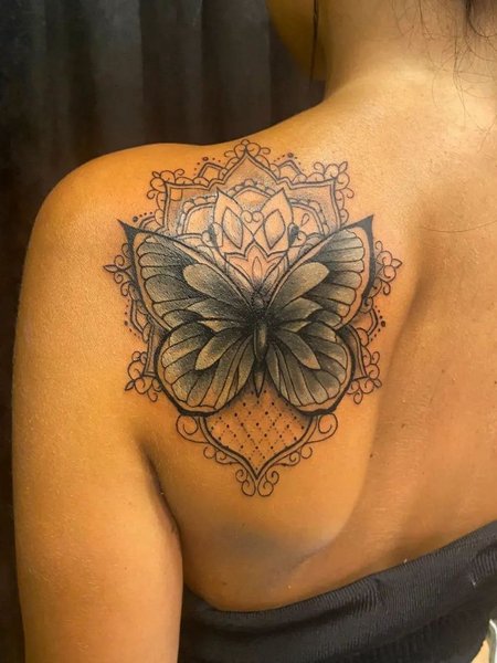 Mandala Back Tattoo