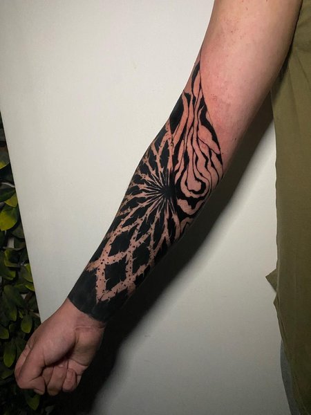 Mandala Blackwork Tattoo