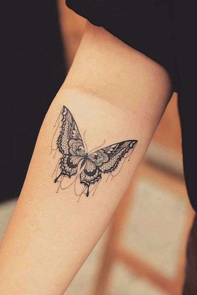 Mandala Butterfly Tattoo