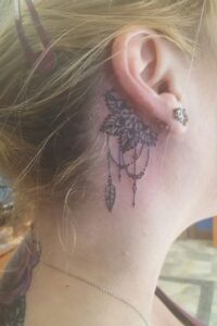 Mandala Ear Tattoo 1