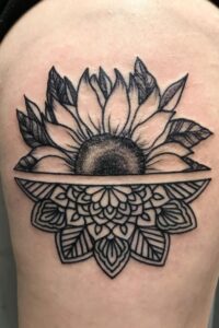 Mandala Flower Tattoo 1