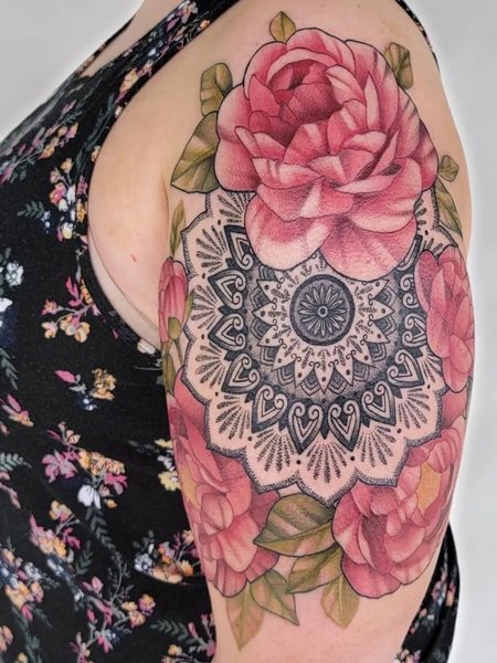 Mandala Flower Tattoo