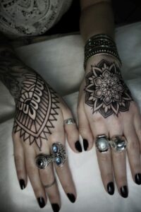 Mandala Hand Tattoo 1