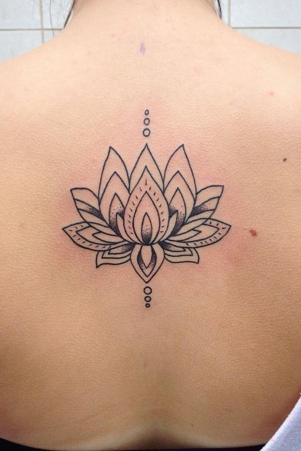 Mandala Lotus Flower Tattoo 1