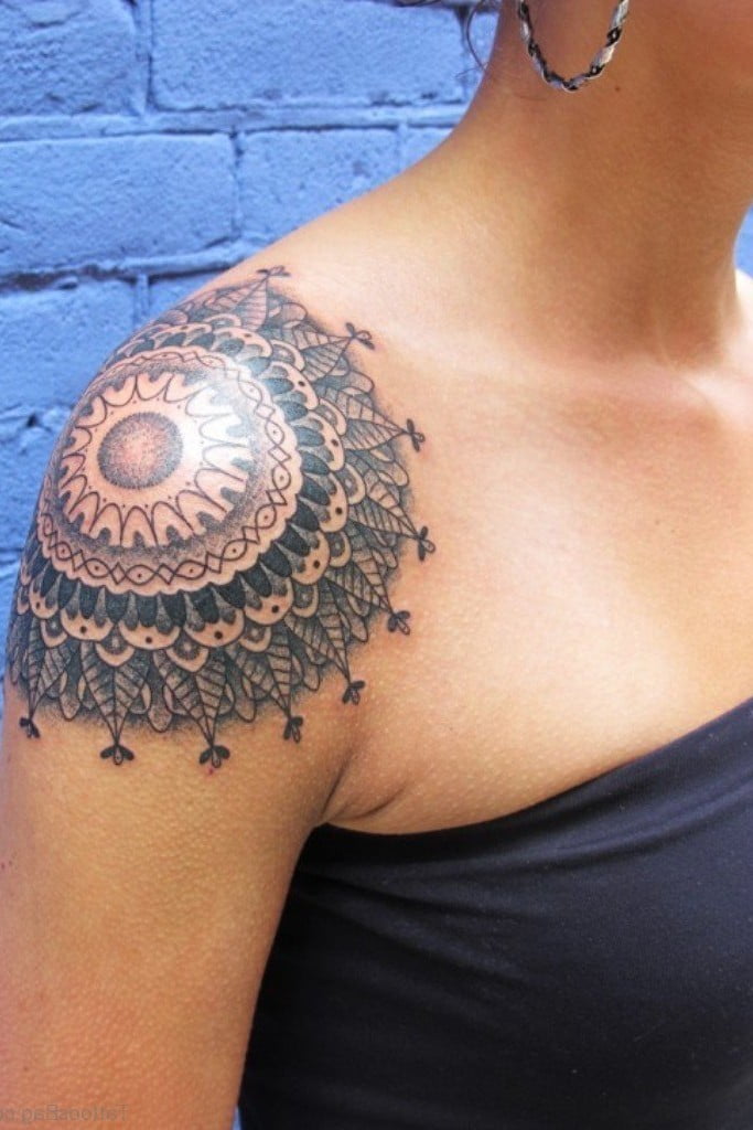 Mandala Shoulder Tattoo 1