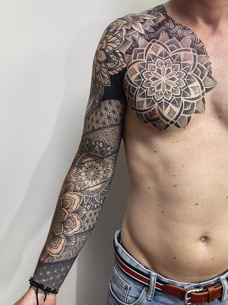 Mandala Sleeve Tattoo