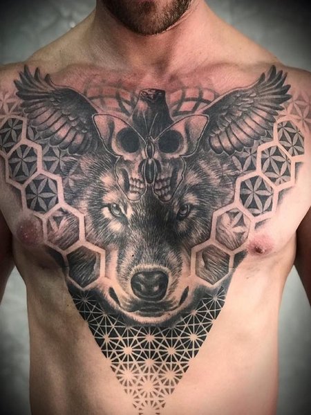 Mandala Tattoo Chest