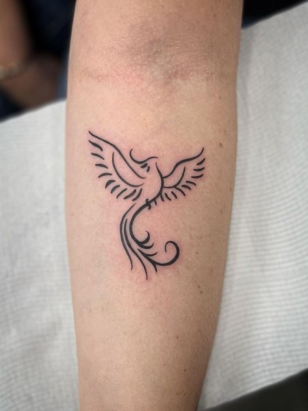 Simple Phoenix Tattoo