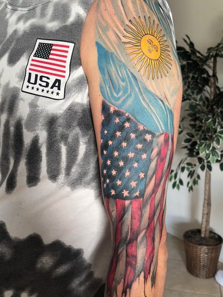 American Flag Tattoo Designs