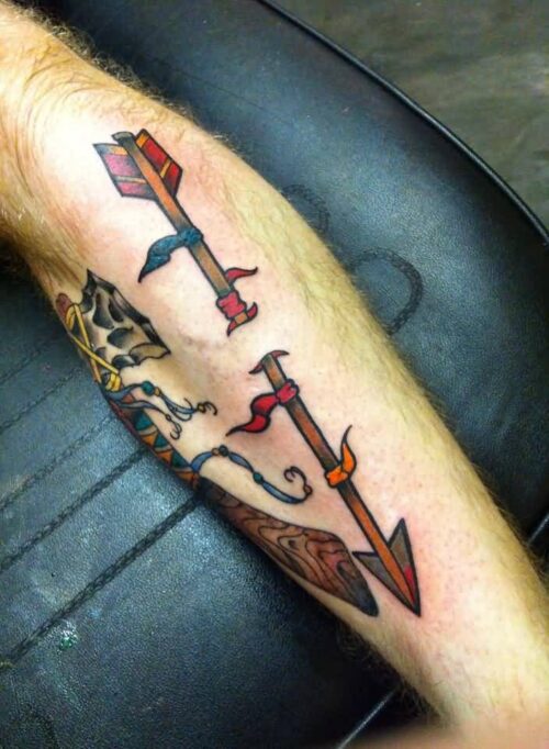 American Traditional Arrow Tattoo