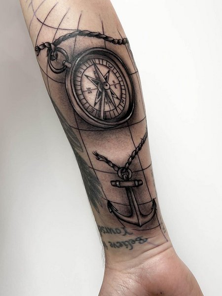 Anchor Forearm Tattoo