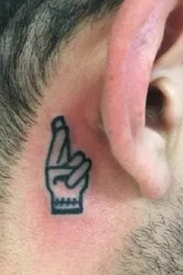 Behind The Ear Tattoo ideas For Men