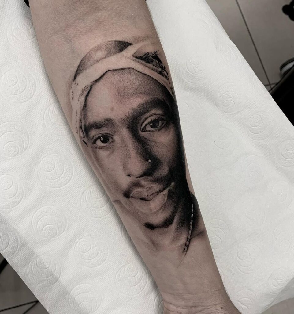 Tupac Tattoo Arm