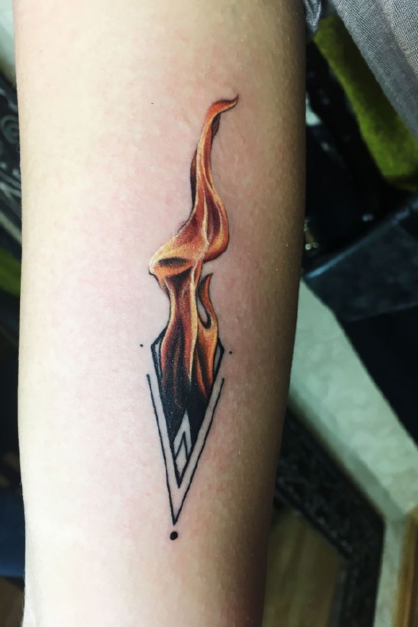 Arrow Flame tattoos