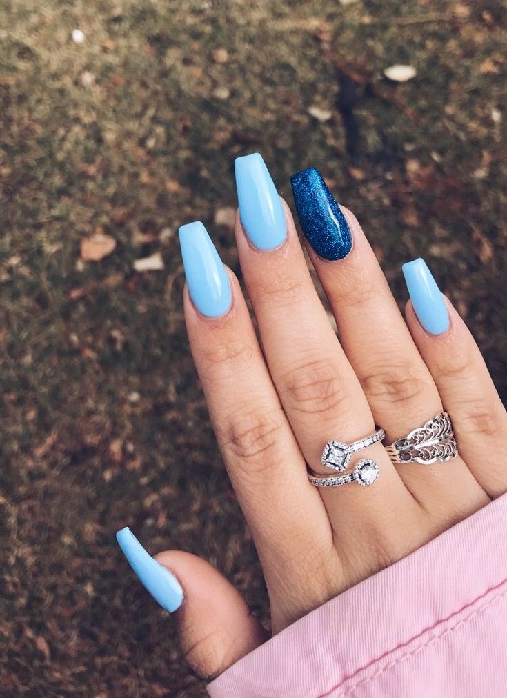 Blue Nails