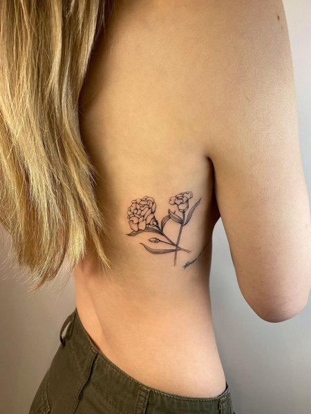 Carnation Flower Tattoo