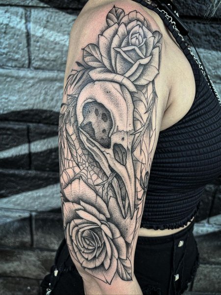 Crow Skull Tattoo