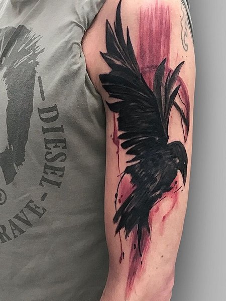 Crow Tattoo Design