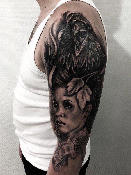 Crow Tattoos For Men