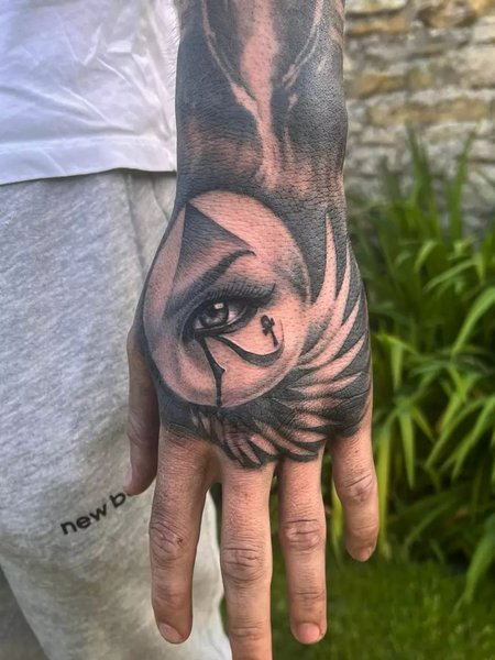 Egyptian Hand Tattoo