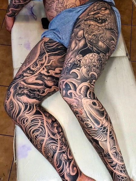 Full Leg Tattoo