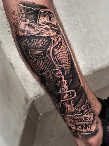 Gang Leg Tattoo