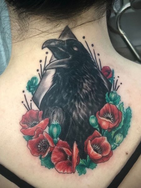 Gothic Crow Tattoo