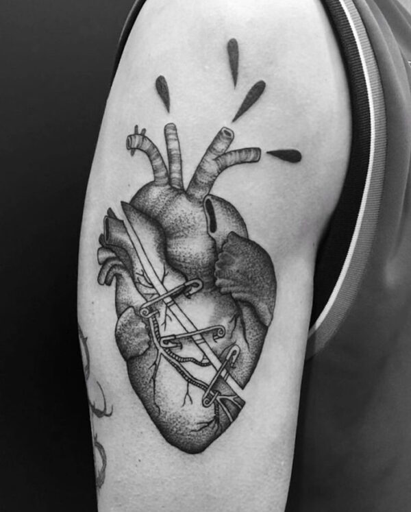 Heart Shoulder Tattoo