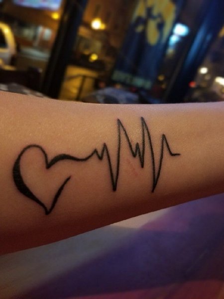 Heartbeat Tattoo ideas for Women