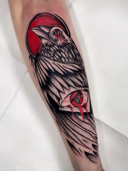 Itachi Crows Tattoo