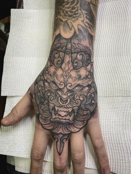 Japanese Hand Tattoo