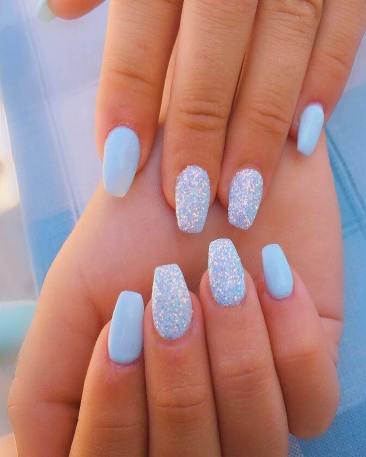 Light Blue Nails