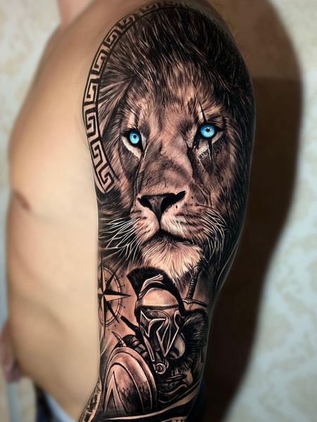 Lion Eyes Tattoo