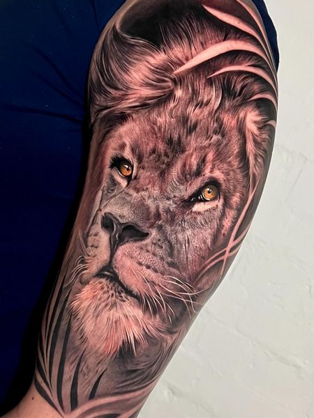 Lion Face Tattoo