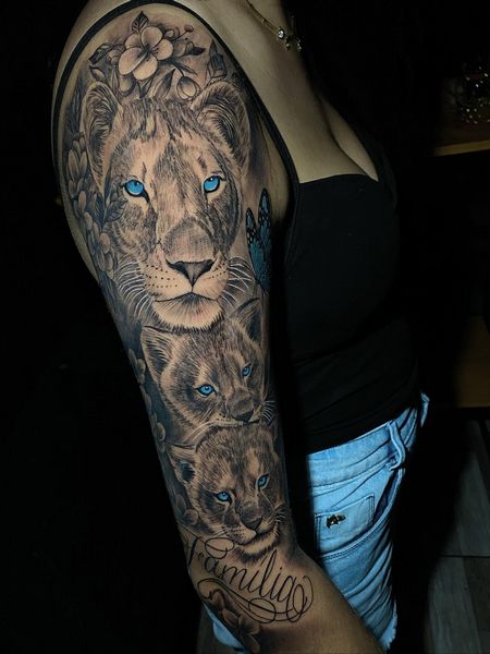 Lion Tattoos For Women