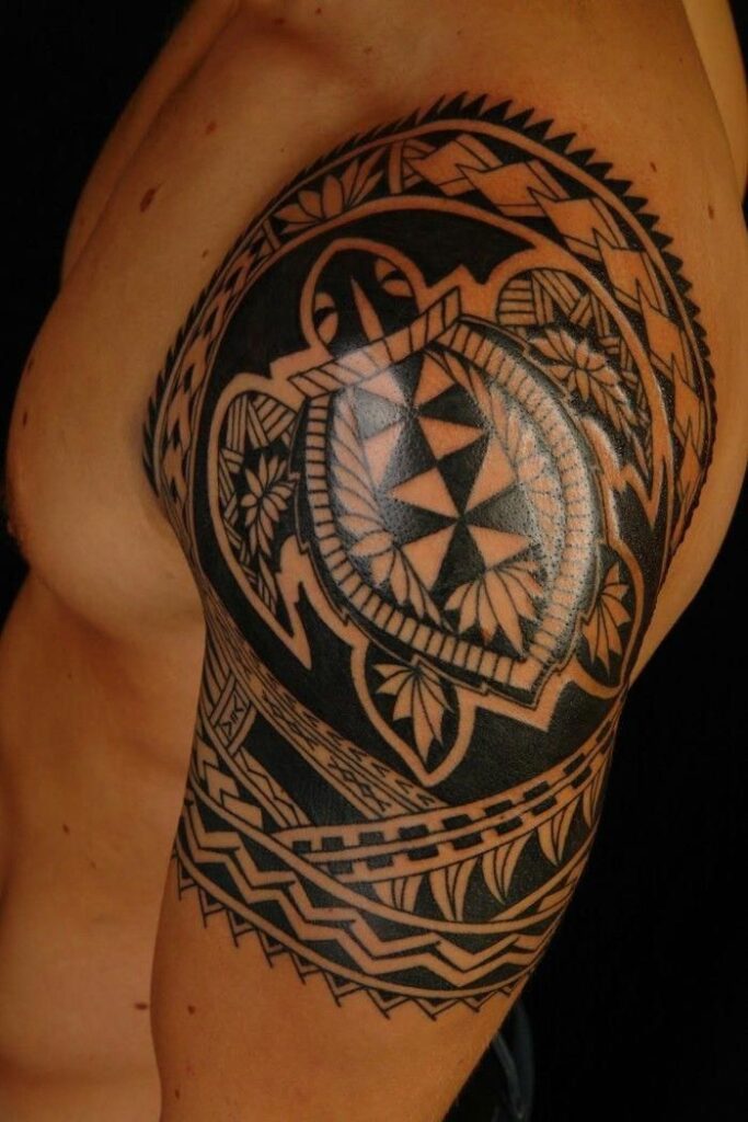 Maori Shoulder Tattoo
