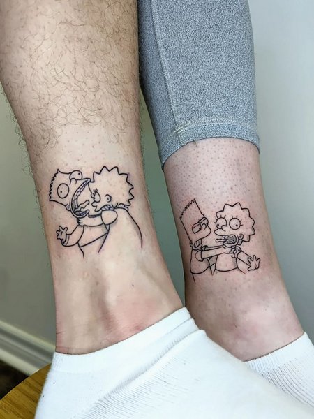 Matching Ankle Tattoo