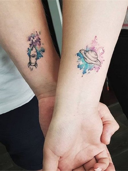 Matching Couple Tattoo ideas for Women